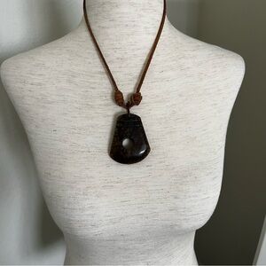 Statement Stone Pendant Necklace